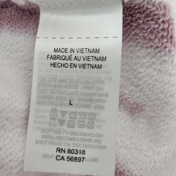 Lucky Brand Sweatshirt Sz L Purple White - Picture 6 of 7